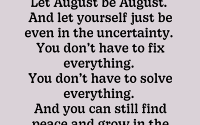Inspiration: Gedicht „Let July be July“ von Morgan Harper Nichols