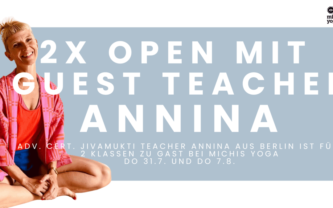 ✨ Guest Teacher aus Berlin: 2x Open Klasse mit Annina
