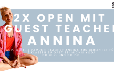 ✨ Guest Teacher aus Berlin: 2x Open Klasse mit Annina