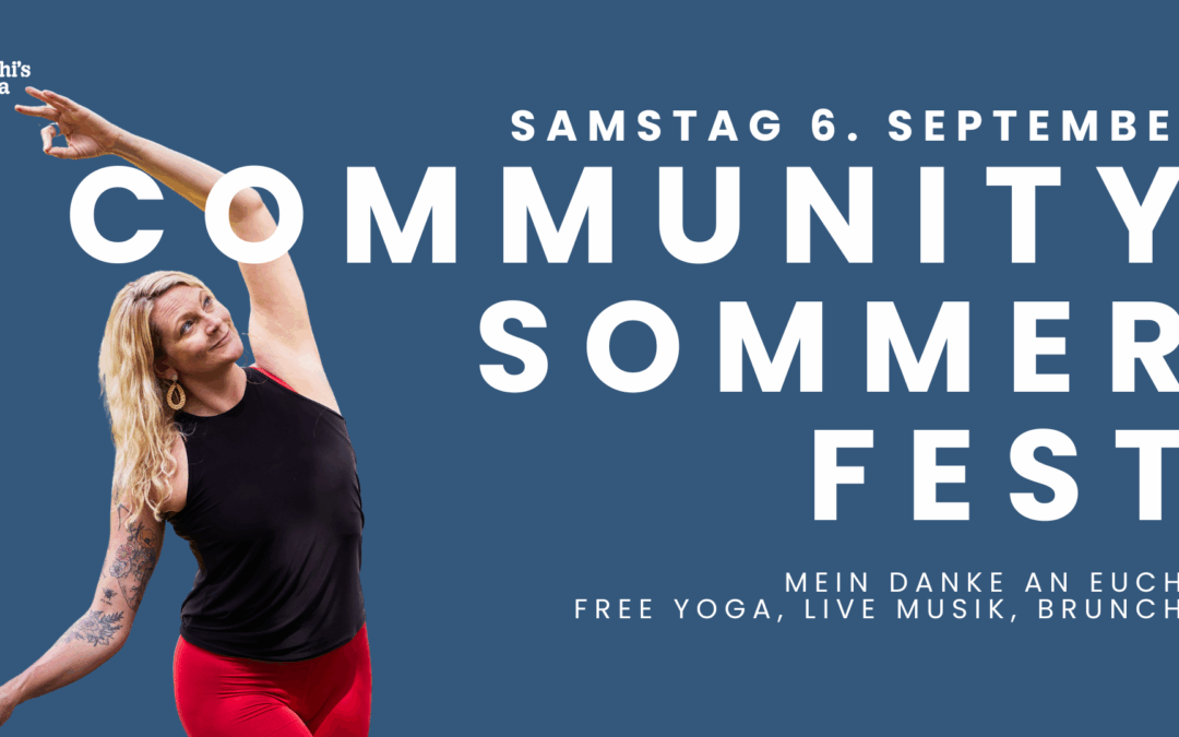 6. SEPT: COMMUNITY SOMMER FEST: Yoga, Live Musik & Brunch